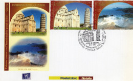 Pisa - Isole Eolie - Patrimono Mondiale UNESCO 30 8 2002 - 2001-10: Poststempel