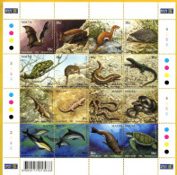 Malta 2004 - Mi.Nr. 1325 - 1340 Kleinbogen - Postfrisch MNH - Tiere Animals - Marine Life