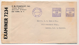 COVER 1942 WWII  OPENED  BY EXAMINER   TO  LONDON  ENGLAND                VOIR IMAGES - Storia Postale