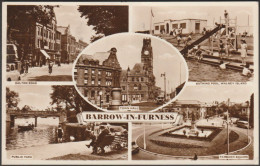 Multiview, Barrow-in-Furness, Lancashire, 1953 - RP Postcard - Other & Unclassified