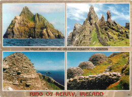 Irlande - Kerry - Ring Of Kerry - The Great Skellig - Historic Off-coast Monastic Foundation - Multivues - CPM - Etat Tr - Kerry