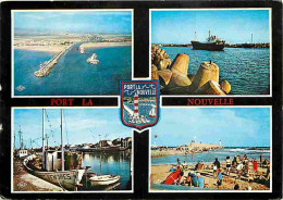 11 - Port La Nouvelle - Multivues - Scènes De Plage - Bateaux - Blasons - CPM - Voir Scans Recto-Verso - Port La Nouvelle