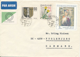 Czechoslovakia Cover Sent To Denmark 25-11-1986 Topic Stamps - Brieven En Documenten