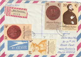 Germany DDR Cover Einschreiben Registered -  1981 1982 - Martin Luther Toys - Lettres & Documents