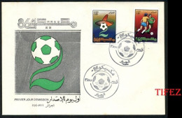 FDC/Année 1986-N°869/870 : Coupe Du Monde De Football Mexico 86 - Algeria (1962-...)