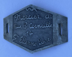 Plaque D'identité De Vélo  Mercier. A - Rue P. Corneille 14 St Etienne Loire - Plaques D'immatriculation