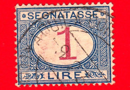 REGNO D'ITALIA - Usato - 1890 - Segnatasse - Cifra Entro Un Ovale - 1 L. - Segnatasse