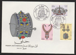 FDC/Année 1980-N°724/726 :Bijoux Traditionnels  (Oblitération ORAN) - Algeria (1962-...)