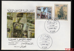 FDC/Année 1987-N°886/887 : Oeuvres De Mohamed Issiakhem  (Artiste Peintre) - Algeria (1962-...)