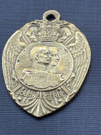 Belle Médaille Pendentif      - Pierre Ier & Alexandre De Serbie, Médaille 1916, Journée Serbe - Other & Unclassified