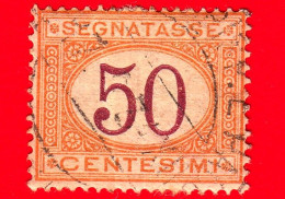 ITALIA - Usato -  1870 - 1890 - Segnatasse - Cifra Entro Un Ovale - 50 C. - Impuestos