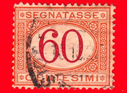 ITALIA - Usato -  1870 - 1890 - Segnatasse - Cifra Entro Un Ovale - 60 C. - Segnatasse