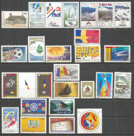 ANDORRA FRANCESA 1992-1999 CONJUNTO DE SERIES COMPLETAS NUEVAS SIN FIJASELLOS - Neufs