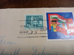 1046) Germania Est DDR Busta Viaggiata 1989 Timbro TIER PARK BERLIN Umschlag Brief Beleg - Lettres & Documents