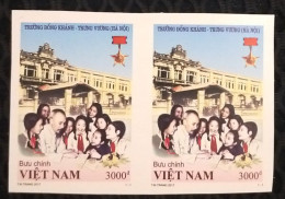 Vietnam Viet Nam MNH Imperf Stamps In Pair 2017 : 100th Anniversary Of Dong Khanh - Trung Vuong School (Ms1084) - Vietnam