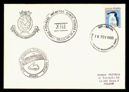 ANTARTIDA ANTARCTIC POLONIA BRASIL 1995 BASE FERRAZ - Estaciones Científicas