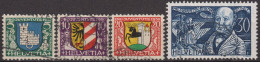 1930 Schweiz / Pro Juventute ° Zum:CH J53-J56, Mi:CH 241-244, Yt:CH 246-279, Wappen U. Jeremias Gotthelf - Used Stamps