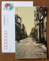 Bicycle Cycling,bike,qifeng Street,China 2003 Taiyuan City Old Photos Advertising Pre-stamped Card - Radsport