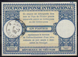 VIETNAM / VIET-NAM  Lo17  6,50 PIASTRES  International Reply Coupon Reponse Cupon Respuesta IRC IAS  SAIGON 09.06.61 - Viêt-Nam