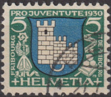 1930 Schweiz / Pro Juventute ° Zum:CH J53, Mi:CH 241, Yt:CH 246, Freiburg, Wappen - Used Stamps
