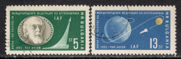 Bulgaria 1962 Mi# 1347-1348 Used - 13th Meeting Of The International Astronautical Federation / Space - Gebruikt