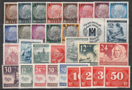 Deut. Besetzung 1939/45: Posten Mit Div. Versch. Werten.    */MH - Lots & Kiloware (mixtures) - Max. 999 Stamps