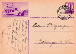 1938 Svizzera Intero Postale Figurato  BUREAU DE POSTE AUTOMOBILE - Lettres & Documents
