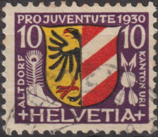 1930 Schweiz / Pro Juventute ° Zum:CH J54, Mi:CH 242, Yt:CH 247, Altdorf, Wappen - Used Stamps