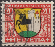 1930 Schweiz / Pro Juventute ° Zum:CH J55, Mi:CH 243, Yt:CH 248, Schaffhausen, Wappen - Used Stamps