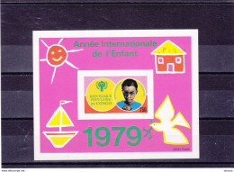 CONG0 1979  Année Internationale De L'enfant Yvert BF 21 Non Dentelé, Michel Bl 21B NEUF** MNH - Nuovi