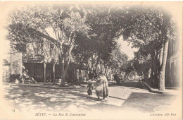 AFRIQUE DU NORD ALGERIE SETIF : LA RUE DE CONSTANTINE - Sétif