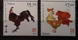 Samoa 2017 Lunar Year Year Of  The Rooster *** MNH  Faune Oiseaux Vogels Birds - Galline & Gallinaceo