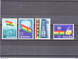 GHANA 1959 ONU Yvert 60-63 NEUF** MNH - Ghana (1957-...)