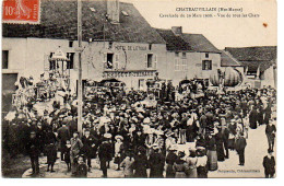 Chateauvillain - Cavalcade Du 29 Mars 1908 - Vue De Tous Les Chars - Chateauvillain