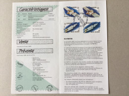 Belgique YT 2406-2407 Oblitération Premier Jour Sur Folder Présentation De La Poste Europa Spatiale - Gebruikt