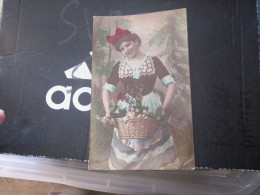 Women Girl Costumes Old Postcards  1909 Nagybecskerek - Moda