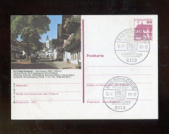 "BUNDESREPUBLIK DEUTSCHLAND" 1988, Bildpostkarte Mit Bildgleichem Stempel Ex "BAD KOHLGRUB" (L1099) - Postales Ilustrados - Usados