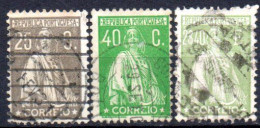 Portugal: Yvert N° 375/379; 3 Valeurs; Cote 176.75€ - Used Stamps