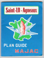 Plan De La Ville De Saint Lô - Agneaux - Plan Guide MAJAC - Années 70/80 Manche - Normandie - Autres & Non Classés