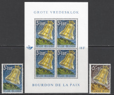 Belgique - 1963 - COB 1241, 1242 Et BL 34 ** (MNH) - 1961-2001