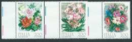 Italia, Italy, Italie, Italien 1981; Fiori D' Italia, Flowers: Rosa, Oleandro, Anemone. Serie Completa Con Bordo. - Rose