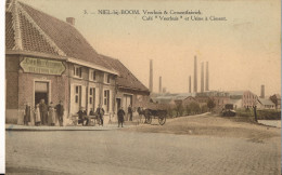 NIEL BIJ BOOM   VEERHUIS & CEMENTFABRIEK , CAFE VEERHUIS ET USINE A CIMENT        VOIR IMAGES - Niel