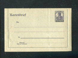 "SAARGEBIET" 1920, Kartenbrief Mi. K 3 ** (L1106) - Interi Postali