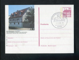 "BUNDESREPUBLIK DEUTSCHLAND" 1984, Bildpostkarte Mit Bildgleichem Stempel Ex "BICKENBACH" (L1108) - Geïllustreerde Postkaarten - Gebruikt