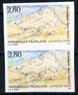 France 1994 N° 2891  Paire  Non Dentelé  IMP  Neuf MNH **  La Montagne Sainte Victoire - 1991-2000