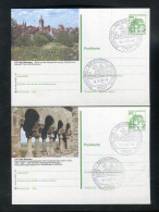 "BUNDESREPUBLIK DEUTSCHLAND" 1981, 2 Bildpostkarten Je Mit Bildgleichem Stempel Ex "BAD WIMPFEN" (L1111) - Postales Ilustrados - Usados