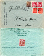 Tschechoslowakei 1938, 5 Marken Auf Brief V. KRENOVICE N. Fiskabygd, Norwegen - Covers & Documents