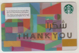 UAE STARBUKS - Thank You 2015 , CN : 6362, Unused - Cartes Cadeaux