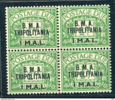 Tripolitania Occ. Inglese - ST B.M.A. 1 Mal Su 1/2 P. Varietà - Local And Autonomous Issues