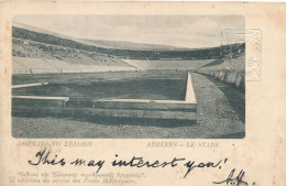 GRECE - ENTIER POSTAL CARTE POSTALE POUR LONDRES ATHENES LE STADE EDITION DU SERVICE DES POSTES HELLENIQUES - Postal Stationery